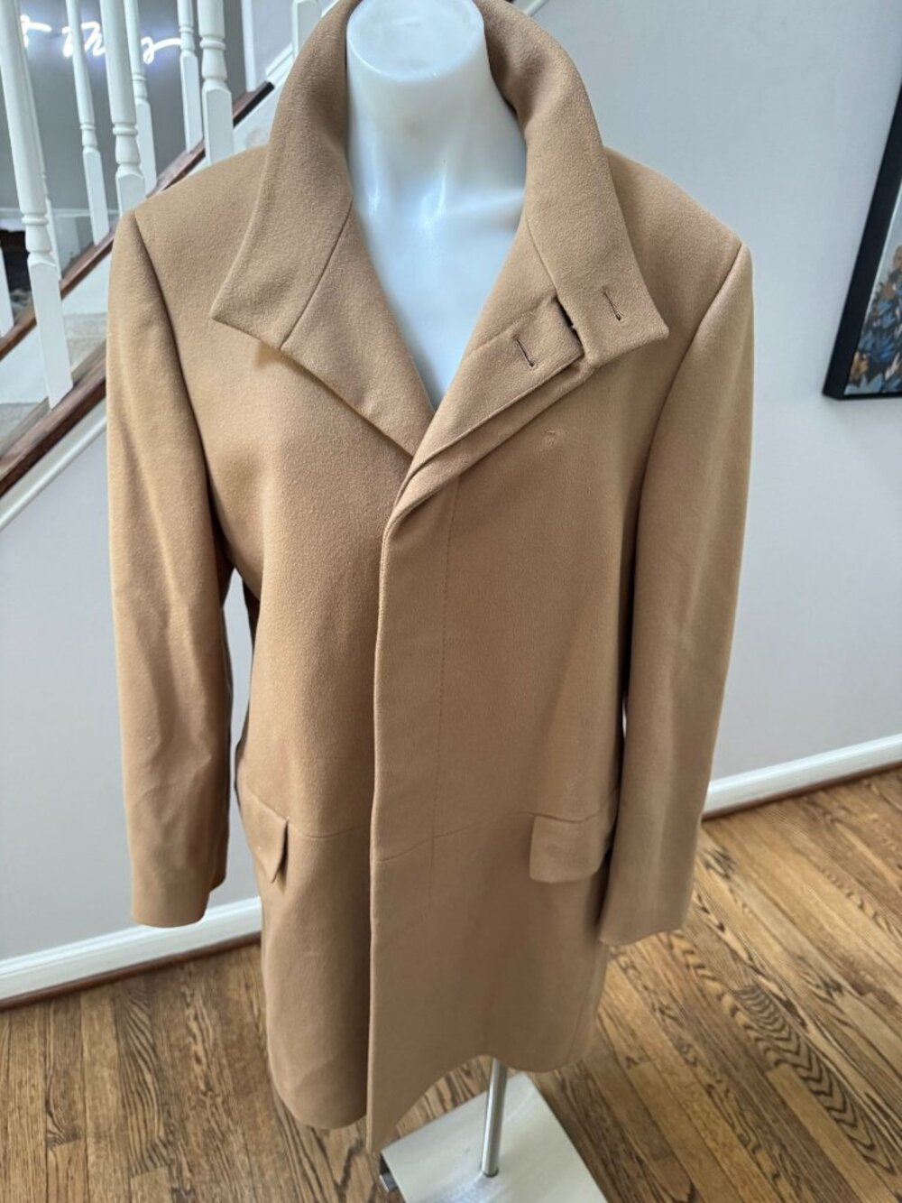 GUCCI Vintage Matrix Wool Overcoat Coat Jacket Brown Size 48 Mens
